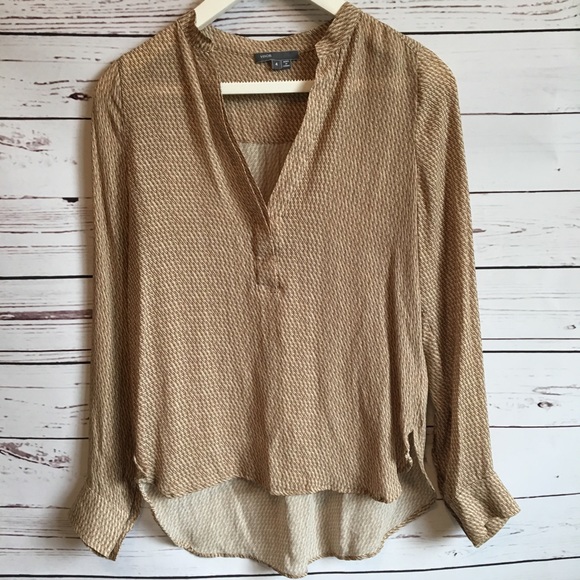Vince Tops - Vince silk long sleeve top
